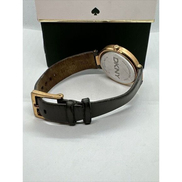 DKNY Stanhope NY-2296 Women\'s Grey Leather Analog Dial Quartz Wrist Watch JNA171 main image 4